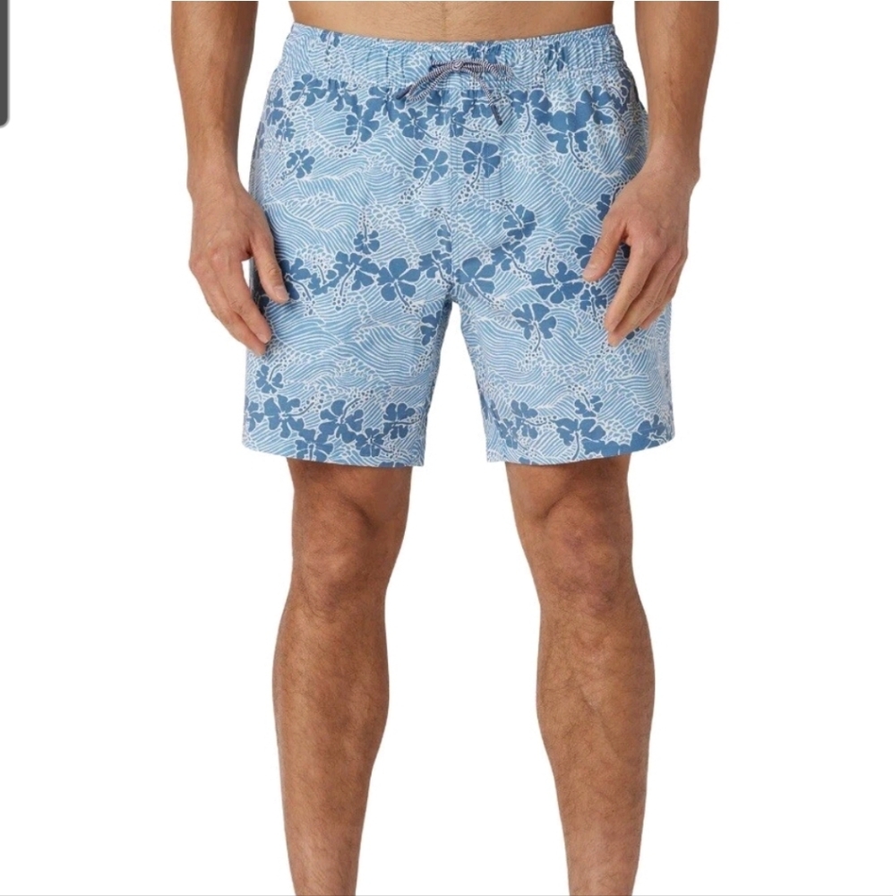 Reyn Spooner 50th State Waves Swim Shorts